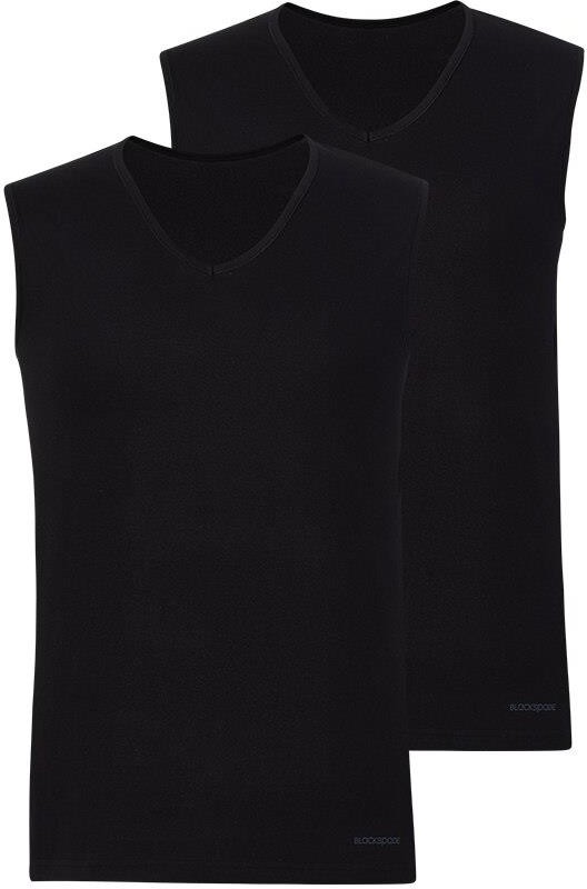 Blackspade Loose Fit 2'li V Yaka Beyaz Sıfır Kol Atlet C7T2N2O9