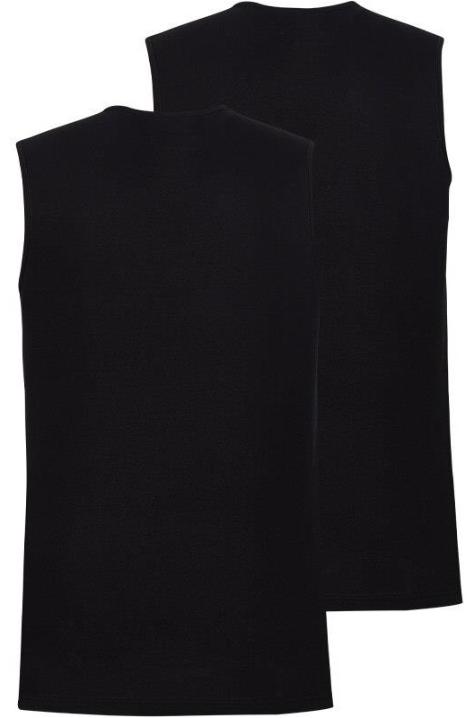 Blackspade Loose Fit 2'li V Yaka Beyaz Sıfır Kol Atlet C7T2N2O9 görsel 2