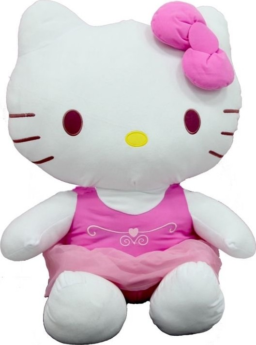 Aydogan's Ayd Peluş Hello Kitty Elbiseli Kurdeleli 36 cm görsel 3