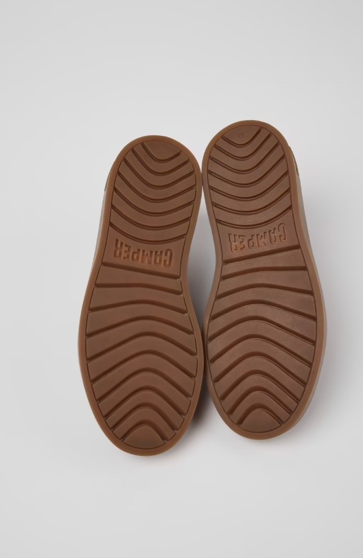 Camper Runner Twentyfive Kadınlar Için Bordo Deri Spor Ayakkabılar. görsel 3