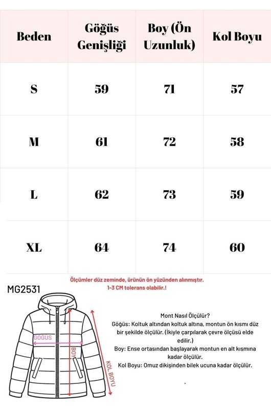 Madmext Bej Düğmeli Peluş Kadın Mont MG2531 görsel 3