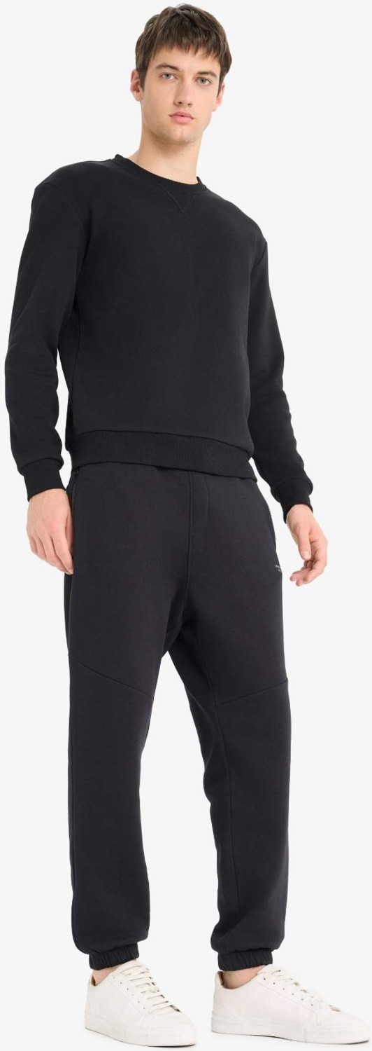 DeFacto Regular Fit Beli Bağcıklı İçi Yumuşak Tüylü Paçası Lastikli Baskılı Fermuar Cepli Eşofman Altı Y5511AZ25AU görsel 7