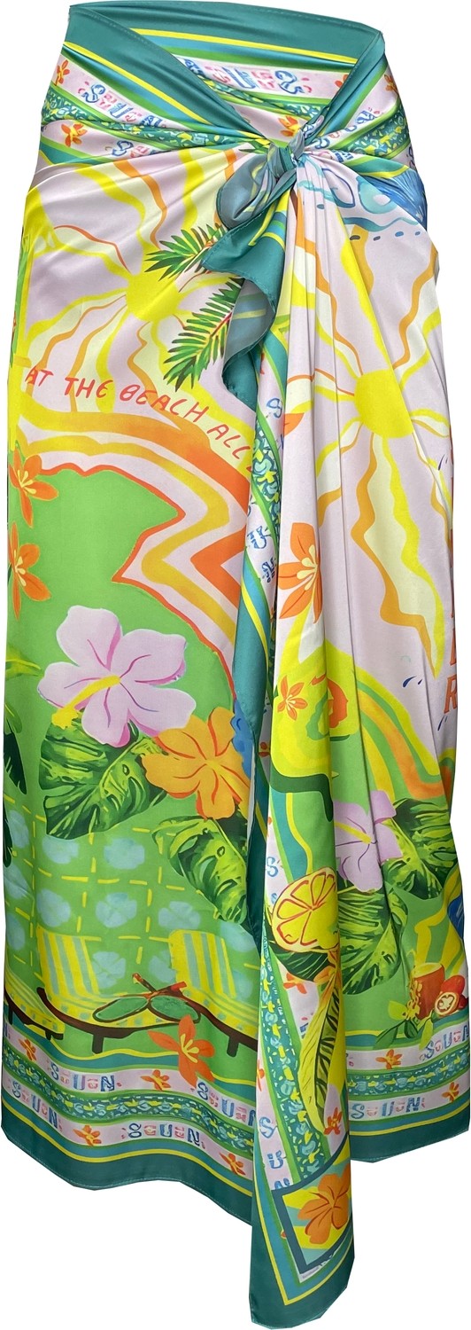 Bolder Vivian Green-Summer 145*100 cm (Iç Göstermez) Pareo