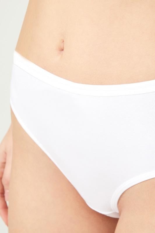 Cottonhill Beauty Cottonhill Basic Klasik Pamuklu Geniş Kenarlı Bato Külot 3'lü Paket -3 görsel 5