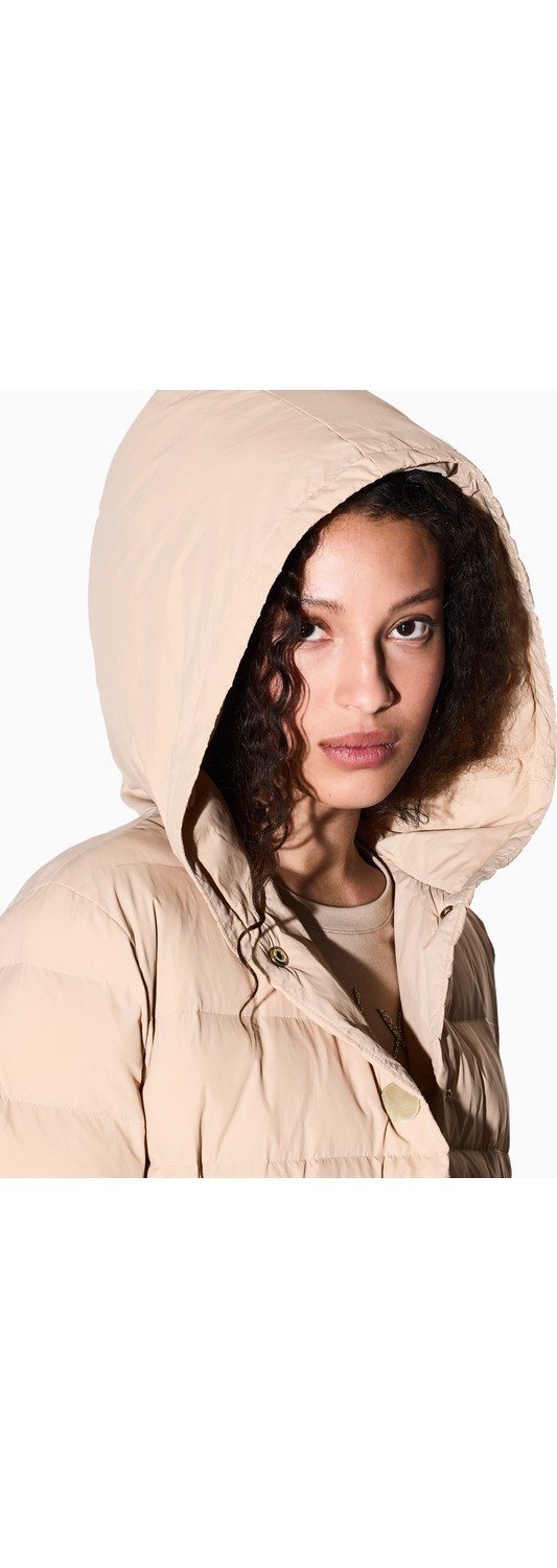 Armani Exchange Kadın Elastik Manşetler Uzun Kol Kapüşon Yaka Cepli Siyah Kaban XW000652 AF15984-UC001 görsel 8