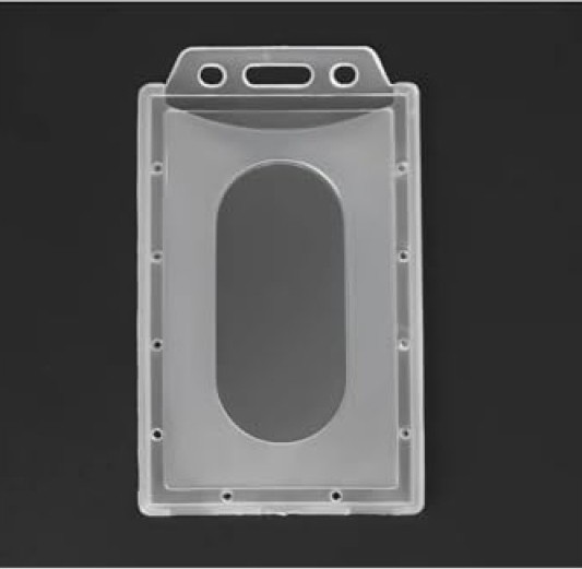 Die Grup Şeffaf Dikey Yaka Kartı Kılıfı - Kart Koruyucu