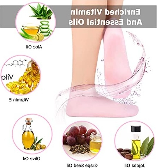 Aesco Kadınlar Için Nemlendirici Spa Ayak Çorapları görsel 3