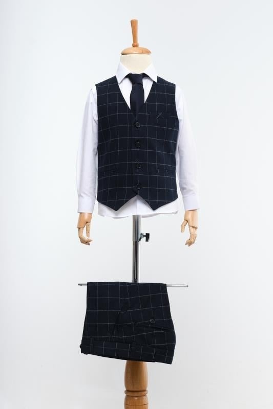 Doctor Junior Lacivert Erkek Çocuk Takım Elbise TK2268 görsel 2