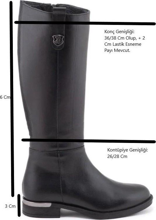 Venüs 2553201K Hakiki Deri Çizme görsel 5
