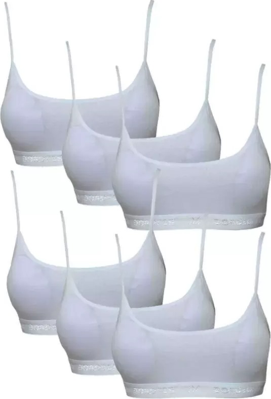 MiraLive Pedli Ip Askılı Beyaz Büstiyer 6 Adet