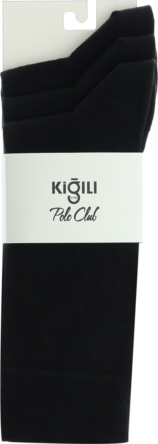 Kiğılı 3'lü Pamuklu Likralı Esnek Dikişsiz Çorap Seti
