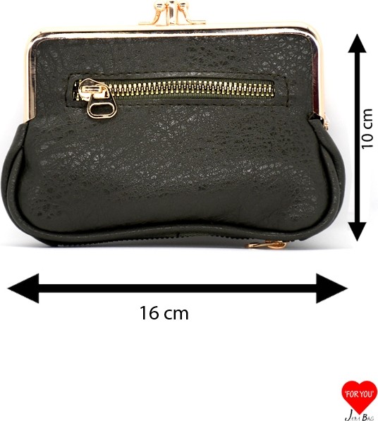 Jara Bag Velora Çok Bölmeli Siyah Yumuşak Deri Klipsli Burslu Kadın Cüzdanı görsel 2