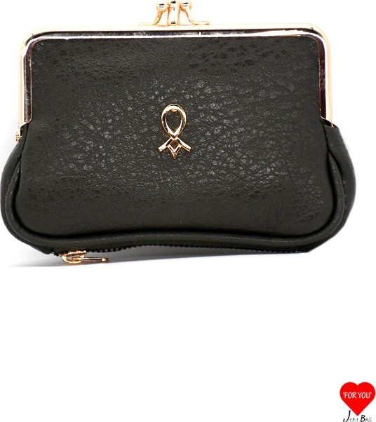 Jara Bag Velora Çok Bölmeli Siyah Yumuşak Deri Klipsli Burslu Kadın Cüzdanı
