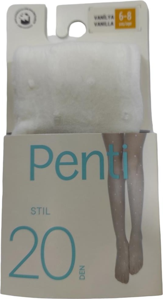 Penti Kız Çocuk Pretty Still Beyaz Külotlu Çorap