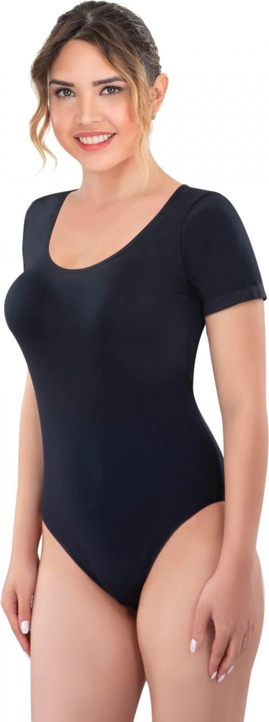 Hace Bazaar Marsilyan™ Siyah Mı 1926 Soft Yarım Kollu Body