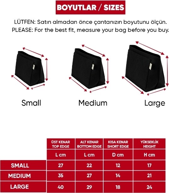 TrendOrganizer Çanta İçi Organizer ZipTerra Large, Fermuarlı Güvenli Taşıma görsel 4