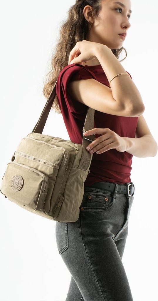 Baginn Kadın Postacı Çanta 28*32 cm 571 Collection Klinkır Hafif Yağmur Geçirmez Klinkır Kumaş Çok Cepli