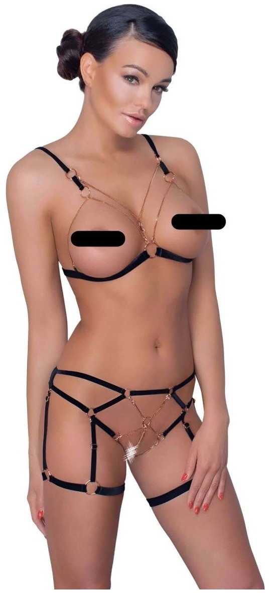 mery Lastik ve Zincir Detaylı Seksi Jartiyer Takım - BRF786 Mery Woman görsel 3