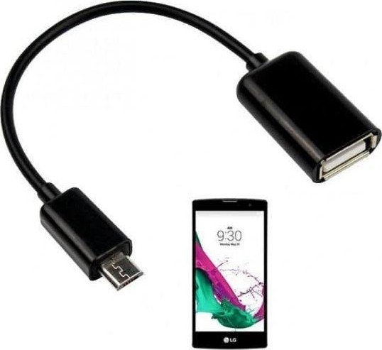Aesco Micro USB To USB Çevirici Dönüştürücü Otg Klavye Mouse Flash Bağlantı Kablosu görsel 2