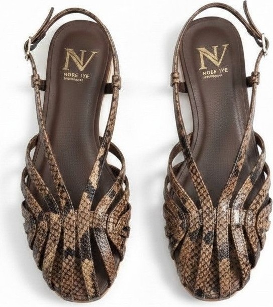 Ne&Ve Shoes Altın Deri Biye Kadın Günlük Sandalet görsel 4