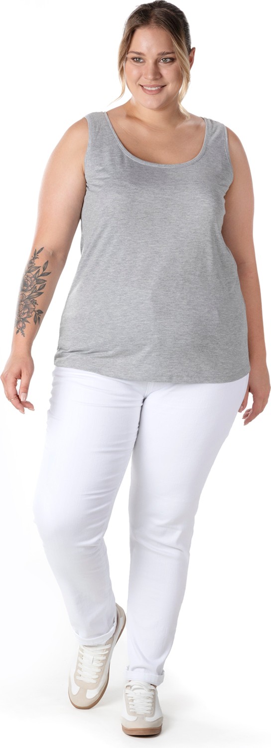 Stil Diva Büyük Beden Sıfır Kol Basic Atlet 1097164 görsel 4