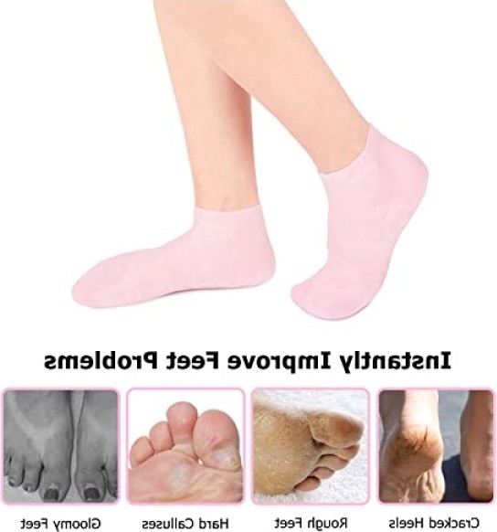 Aesco Kadınlar Için Nemlendirici Spa Ayak Çorapları görsel 2