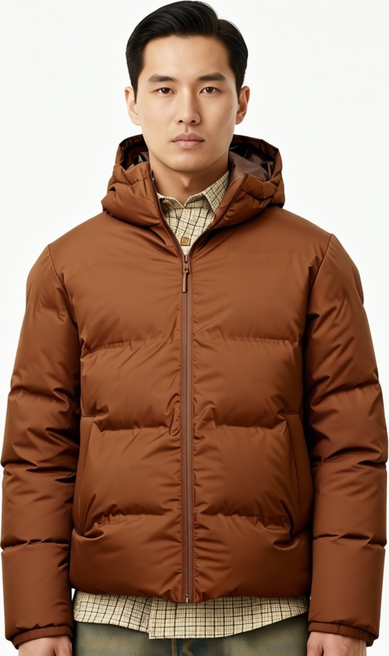 Jack & Jones Jjpayne Regular Fit Kapüşonlu Kuş Tüyü Dolgulu Şişme Mont Erkek Mont 12256887 görsel 7