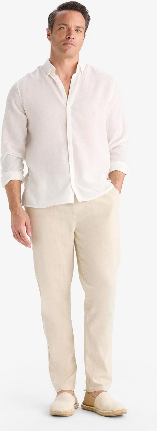 DeFacto %100 Pamuk Jogger Fit Beli Lastikli Dar Paça Cepli Pantolon Z6475AZ25AU