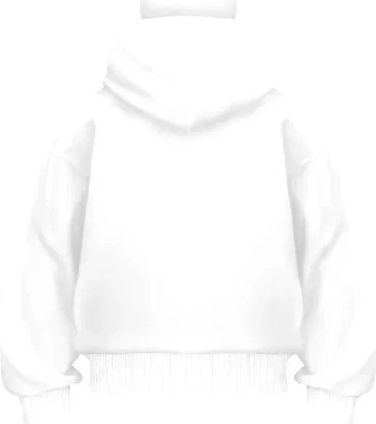 Tarz Yeri Samuray Ninja Çift Kapşonlu Zıp Fermuarlı Kanguru Cepli Tam Fermuarlı Hoodie Swetshirt - Beyaz görsel 2