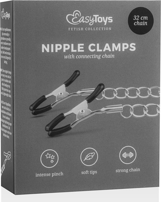 No7trend Easytoys Fetish Collection Zincirli Meme Ucu Kelepçeleri Fetişh görsel 4