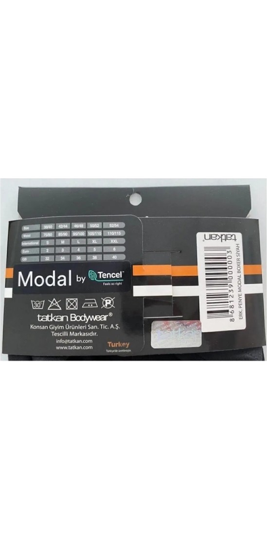 Tatkan Bodywear Tatkan 5'li Tatkan Erkek Modal Boxer görsel 6