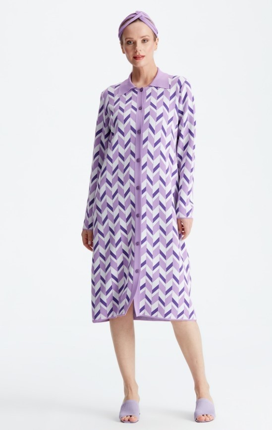Belirtilmemiş 21193 Polo Yaka Rayon Hırka görsel 3