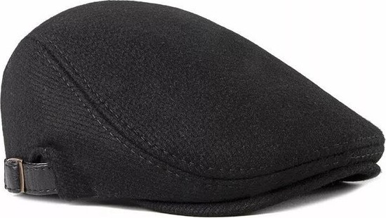 Die Grup Ayarlanabilir Kasket Şapka, Düz Koyu Siyah Renk