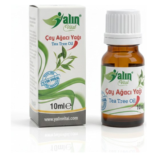 Yalın Vital Çay Ağacı Yağı 10 ml | %100 Saf ve Doğal ( Cam Damlalık Hediyeli )