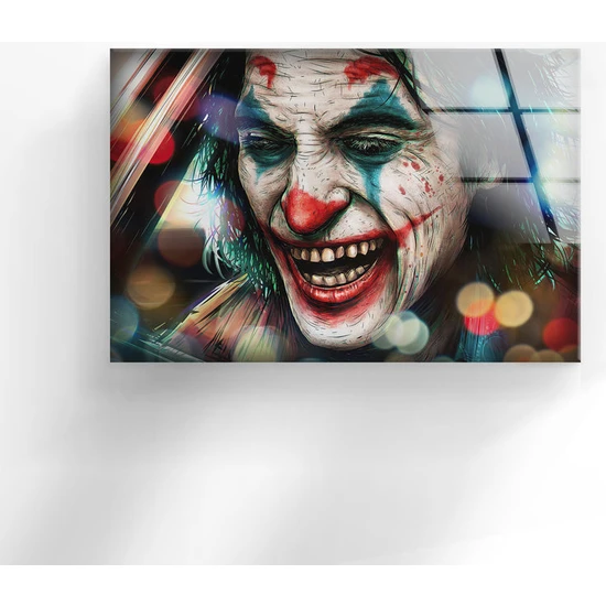 Myphotostation Dekoratif Joker Temperli Cam Duvar Tablosu