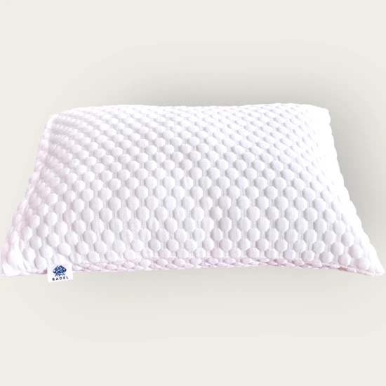 Badel Tekstil Yetişkin Yastığı | Örme Kumaş, Beyaz, 50X70 cm