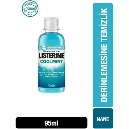 Listerine Cool Mint Ağız Bakım Suyu 95 ml Seyahat Boy Fiyatı