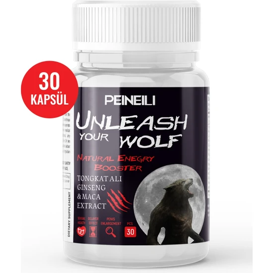 Peineili Unleash Your Wolf Tonkat Alı Ginseng  Maca Extract 30'lu