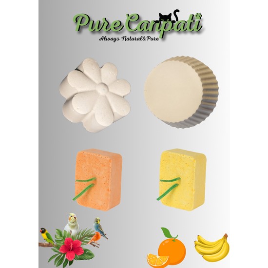 Purecanpati Premium Muhabbet,Paraket,Kanarya Kuşu Gaga Taşı Seti