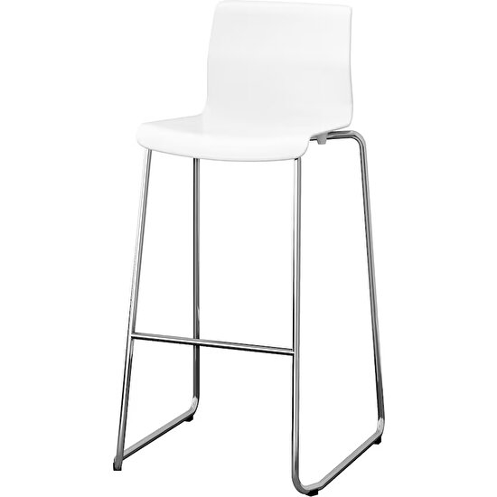IKEA Glenn Bar Sandalyesi, Beyaz-Krom Kaplama