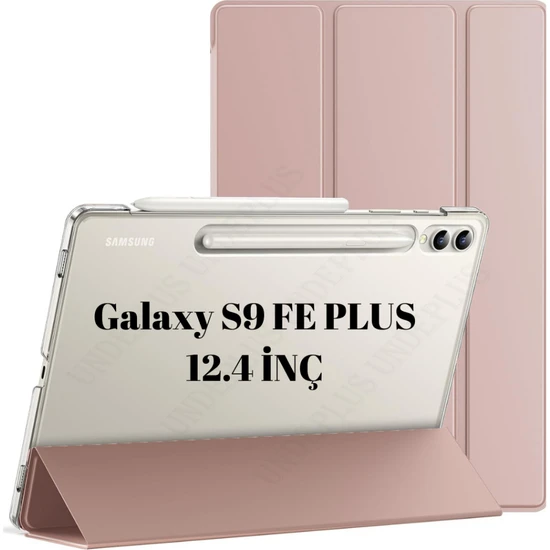 MobaxAksesuar Samsung Galaxy Tab S9 FE Plus X610 X616 X618 Kılıf PU Deri Smart Standlı Case