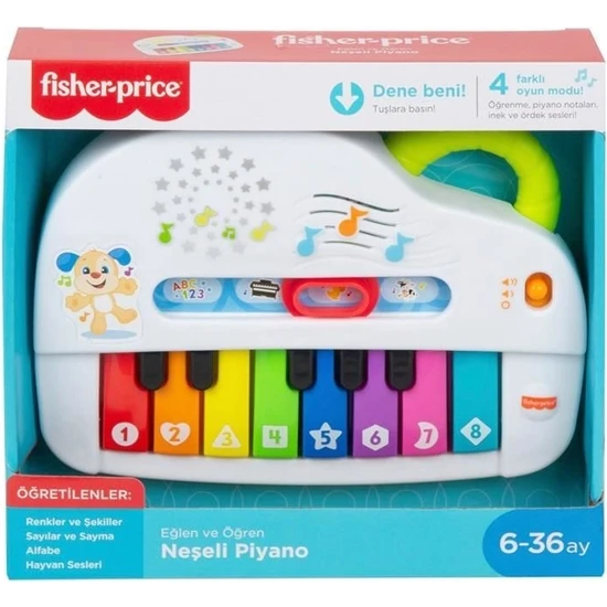 KTYRA52 GTW20 Fisher Price® Neşeli Piyano / Türkçe / Eğlen ve Öğren