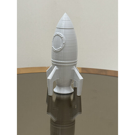 Figürlab Dekoratif Roket Figürü Büstü 15 cm Boyunda