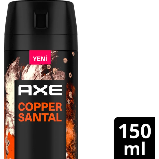 Axe Premium Collection Erkek Sprey Deodorant Copper Santal 72 Saat Ferahlık 150 ml