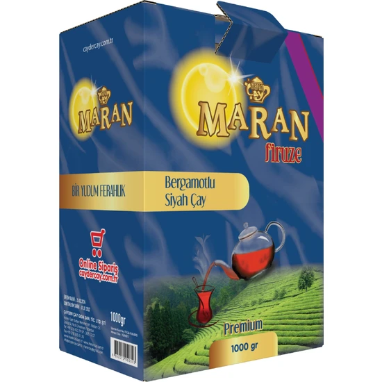Maran Bergamotlu Siyah Çay 1000 gr