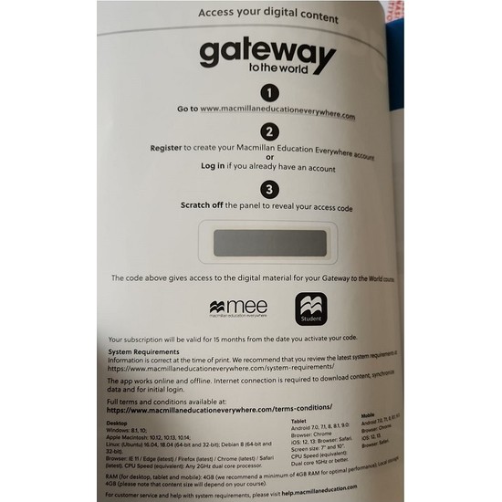 Macmillan Education Gateway to the World B1 Student's Book Kitabı