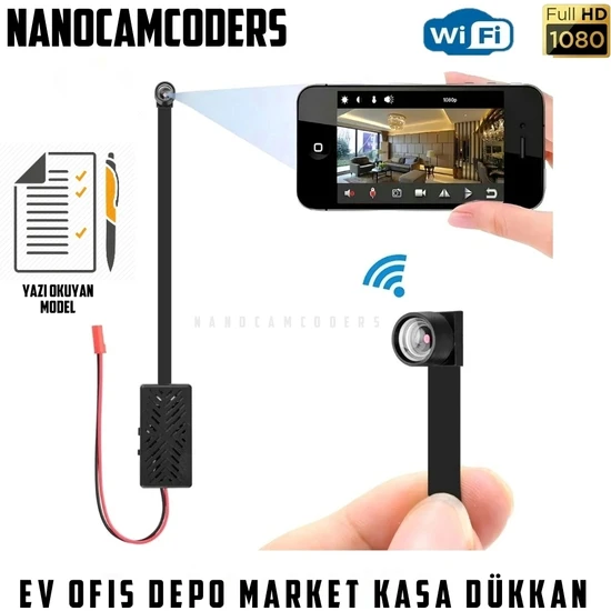 Nanocamcoders 1080P Gizli Mini Wifi Güvenlik Kamerası Mikro Gözetleme Güvenlik Gizli Video Kamera Hareket Algıla yazı okur sn89