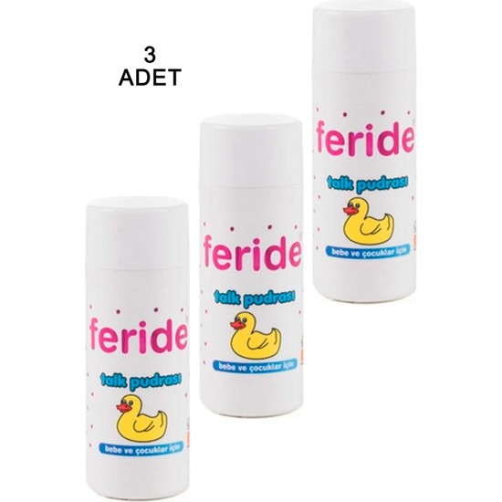 Feride Serpme Talk Pudrası 75 Gr. 3 Adet Fiyatı