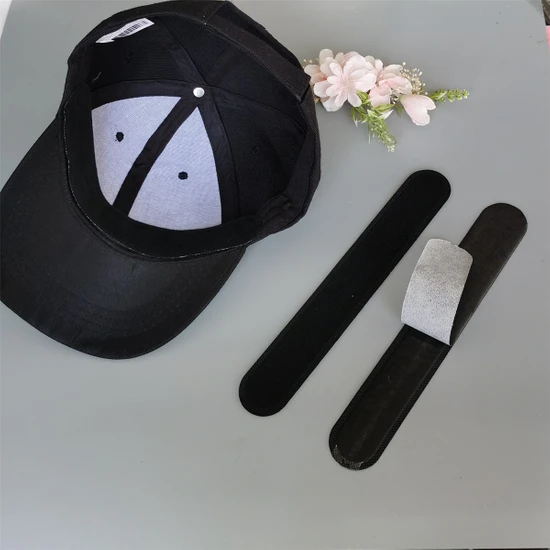 Praise6 50 Adet Tek Kullanımlık Kapak Astarı Nem Emici Ter Bandı Siperlikli Şapka Yapışkanlı Ter Emici Şeritler Yama Bandı, Siyah (Yurt Dışından)