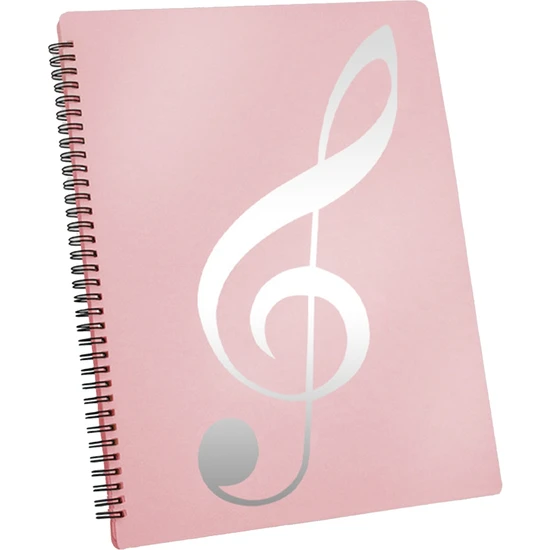Rhythmic Notalar Klasörü, 60 Sayfa Kapasitesi, Notalar/tutucu, Letter Boyutu A4'e Uygun, Yazılabilir ve Çıkarılabilir (Pembe) (Yurt Dışından)